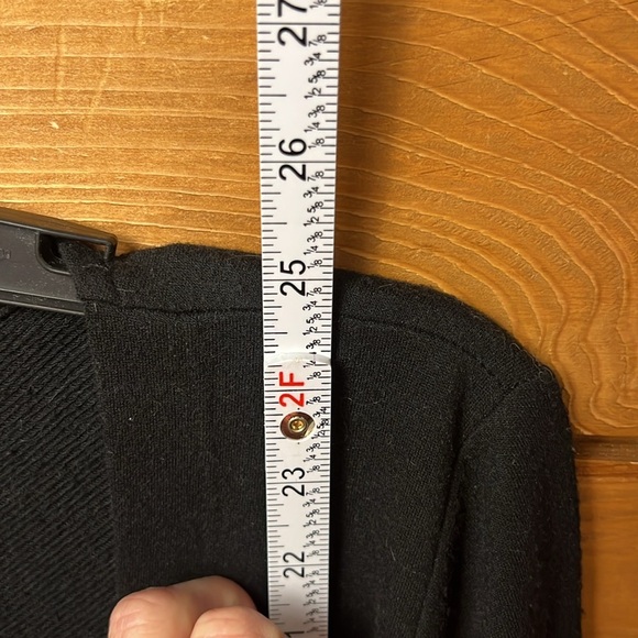 Allen B by Alan Schwartz women’s open black cardigan Md sweater event winter - Picture 5 of 8
